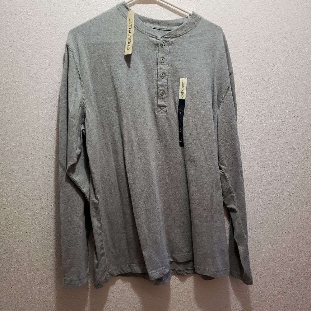 Cherokee long sleeve t shirt. L, NWT, Grey